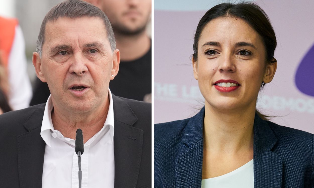 Arnaldo Otegi e Irene Montero