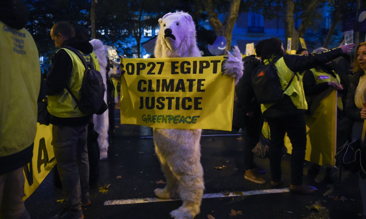 Manifestación en Madrid por la justicia climática.