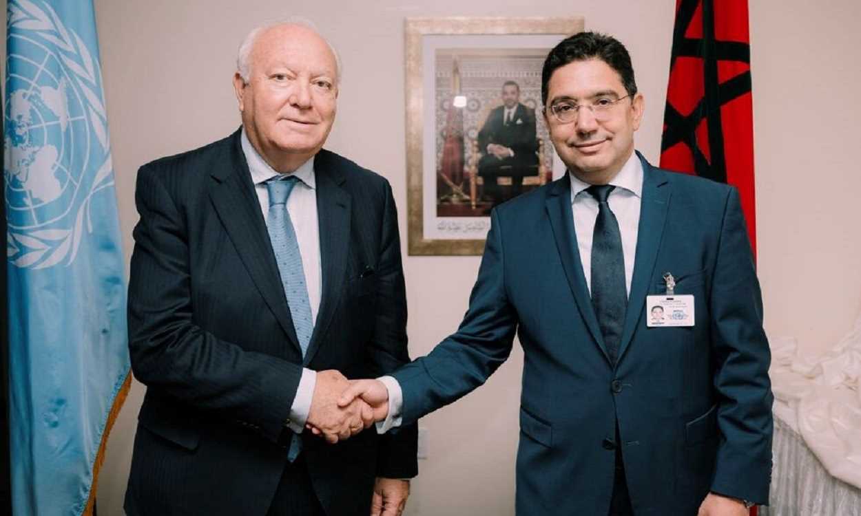 Miguel Ángel Moratinos y Naser Burita. Servimedia