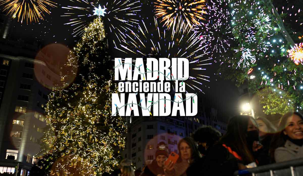 Madrid se tiñe de colores navideños inaugurando la iluminación de sus calles