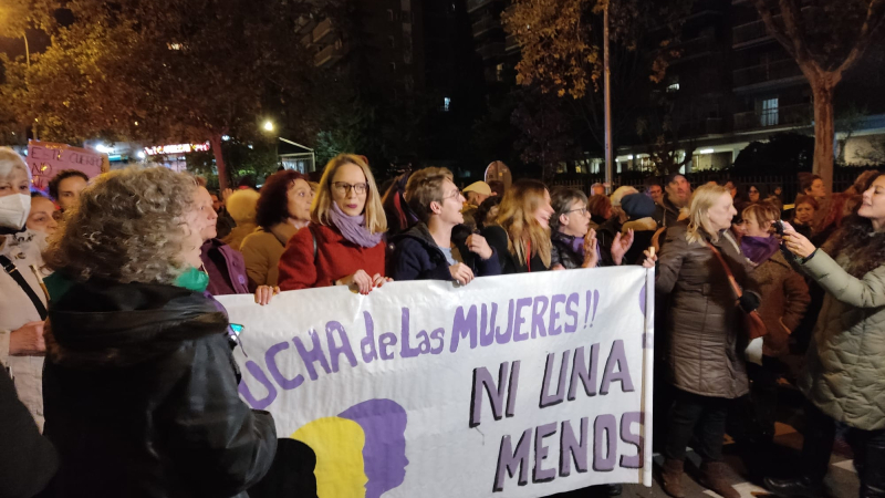 Manifestación por el 25N en Vallecas, Madrid. ElPlural.com