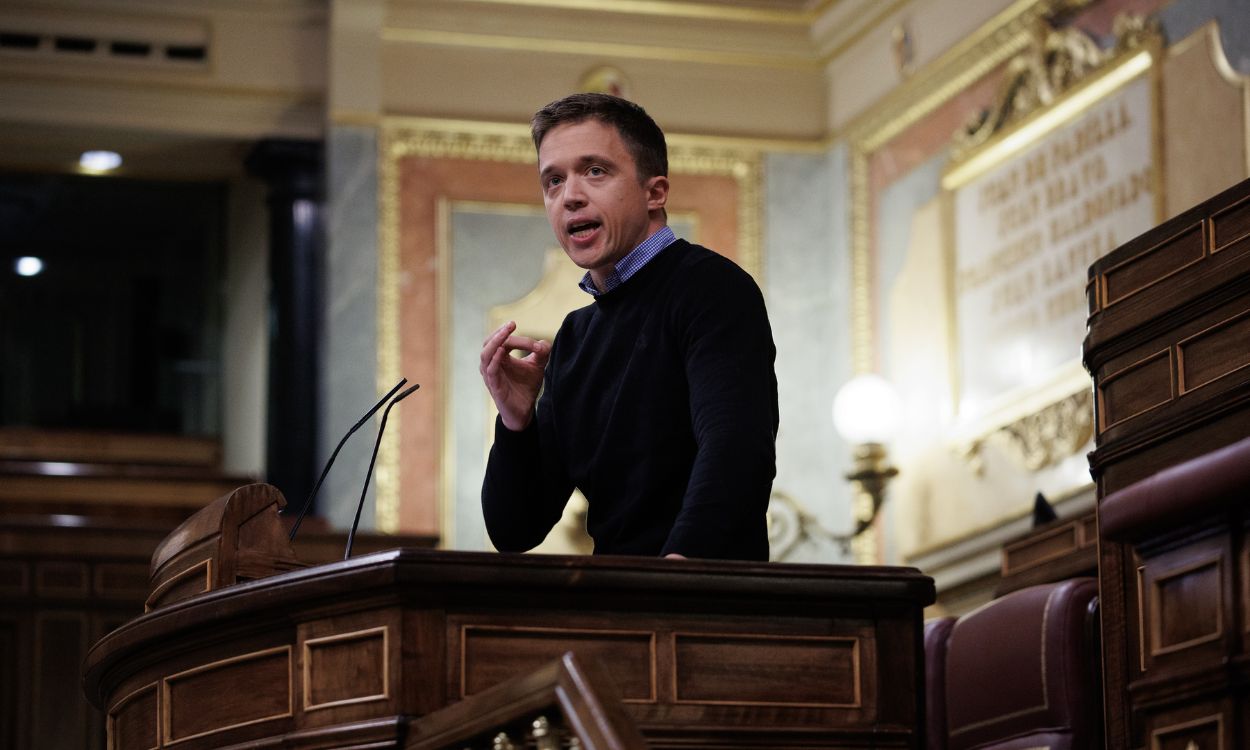 El líder de Más País, Íñigo Errejón, en una sesión plenaria en el Congreso de los Diputados, a 24 de noviembre de 2022, en Madrid (España).