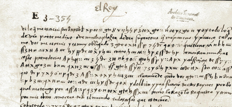 Carta cifrada entre Carlos I y el cardenal Cisneros Carta cifrada entre Carlos I y el cardenal Cisneros