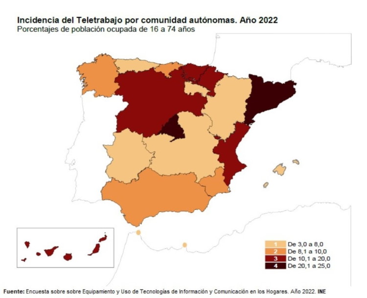 Mapa España INE