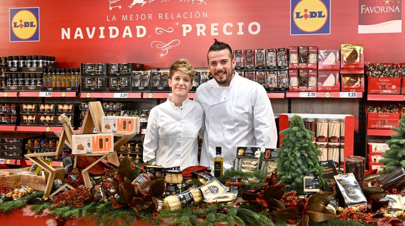 Vicky Sevilla y Carlos Madonado, dos chefs premiados con una estrella Michellin, han elaborado un turrón de la abuela y unas innovadoras gyozas para esta Navidad
