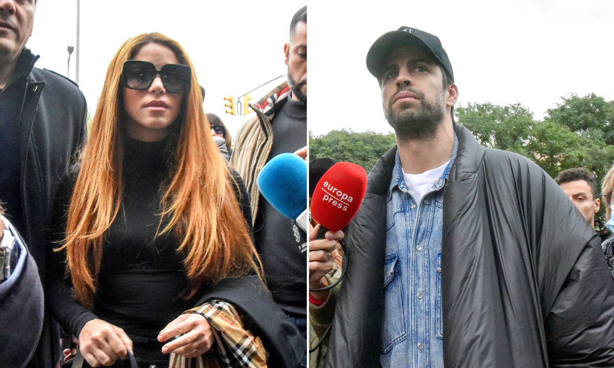 Shakira y Gerárd Piqué en la Ciudad de la Justicia de Barcelona. EP.