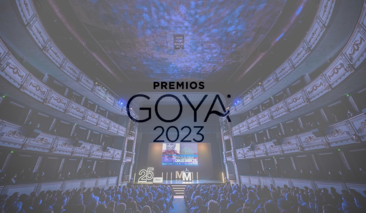 Imagen de cabecera de los Premios Goya de 2023.