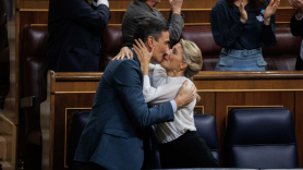 El presidente del Gobierno, Pedro Sánchez, y la vicepresidenta segunda y ministra de Trabajo y Economía Social, Yolanda Díaz. EP