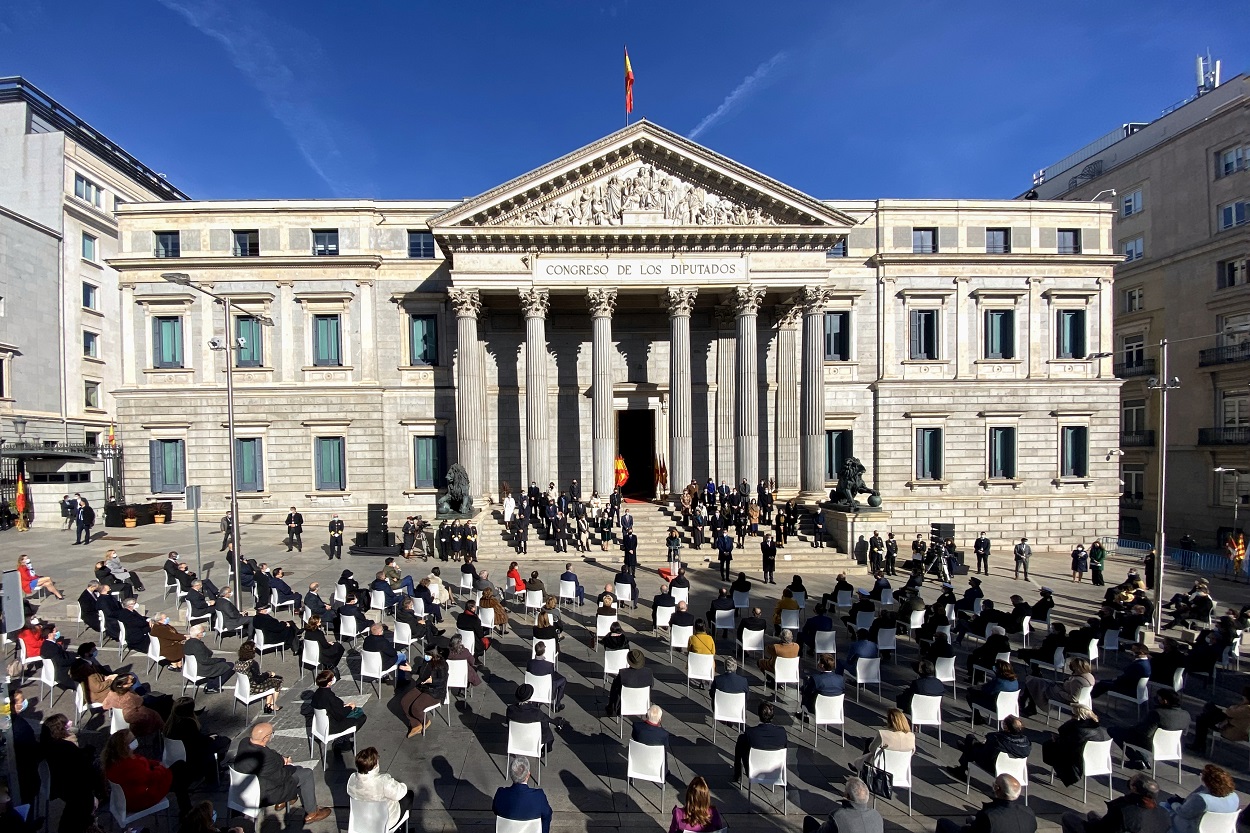 Vista general del acto institucional del Día de la Constitución de 2021. Eduardo Parra / EP.