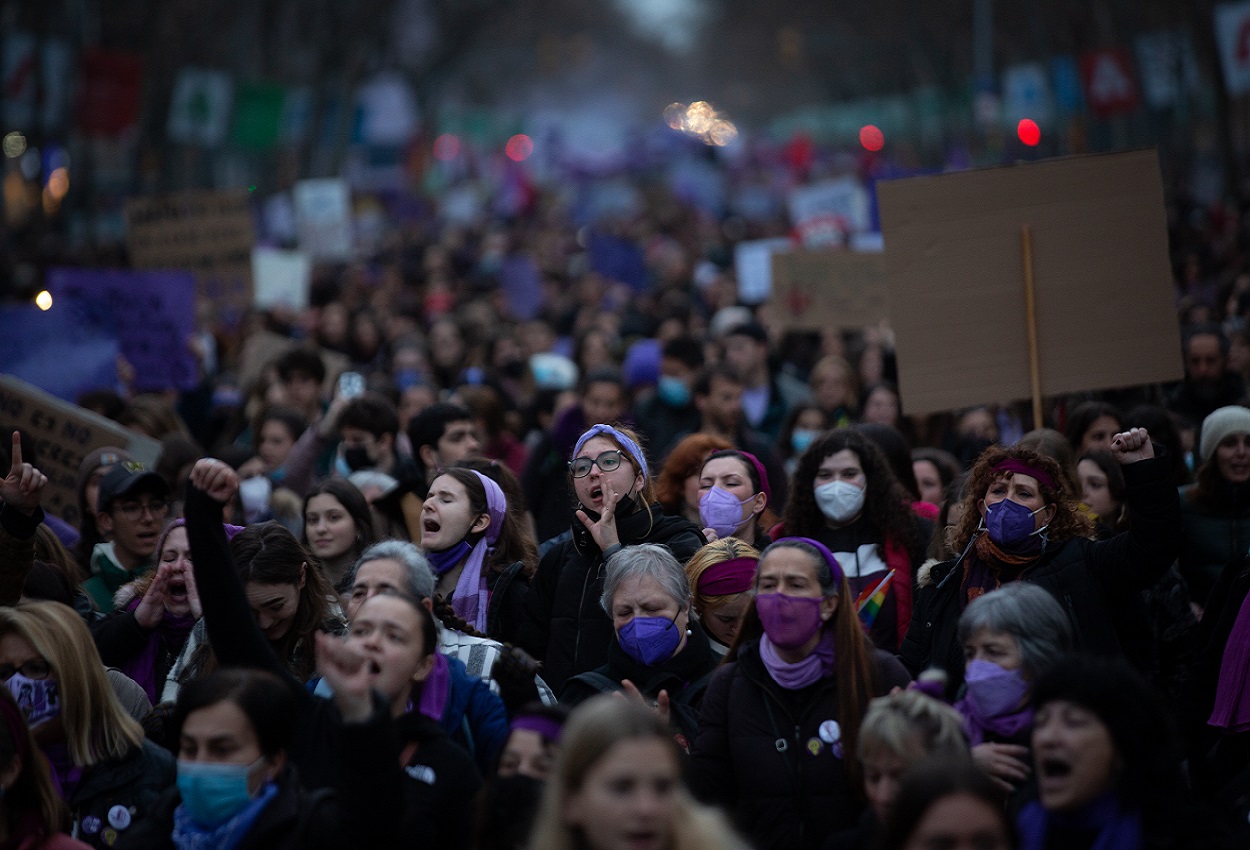 Manifestación feminista del 8M. EP