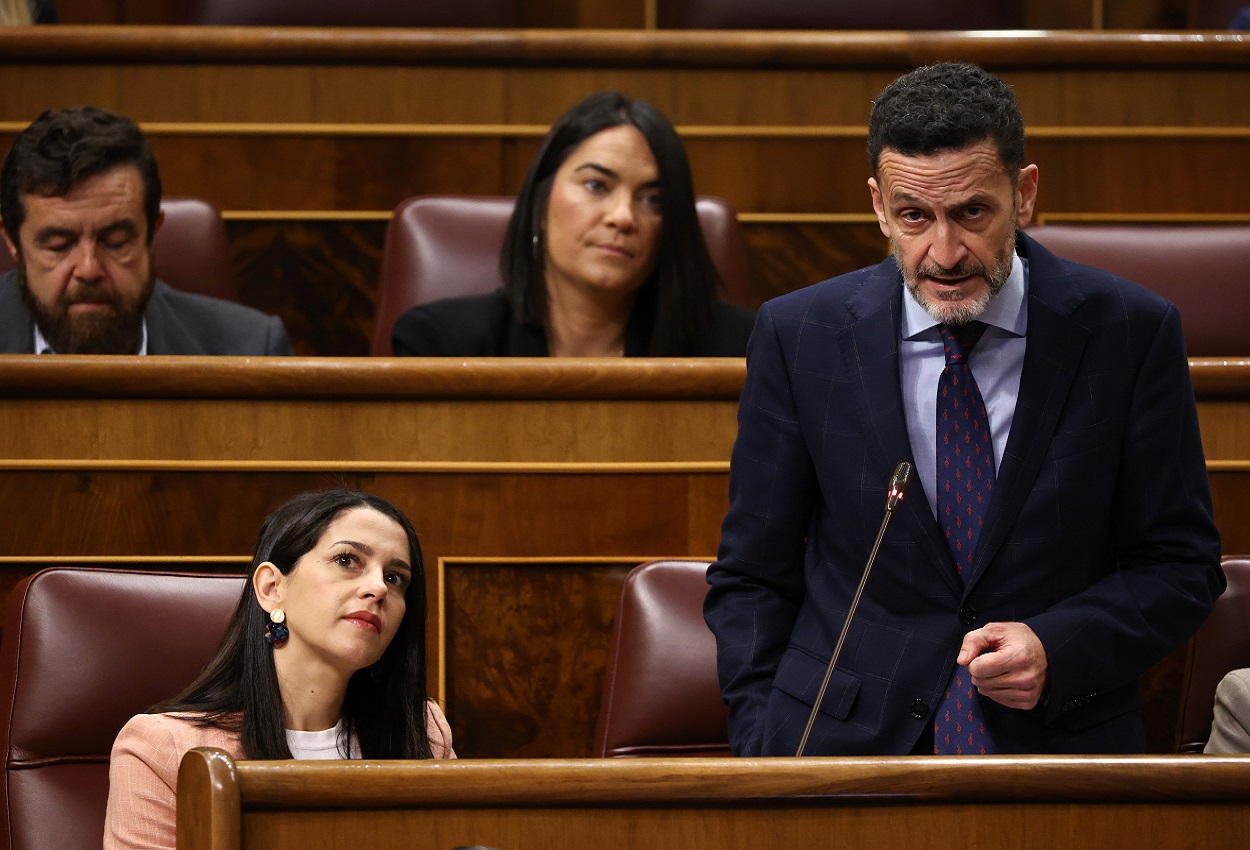 Inés Arrimadas y Edmundo Bal en el Congreso de los Diputados. EP.