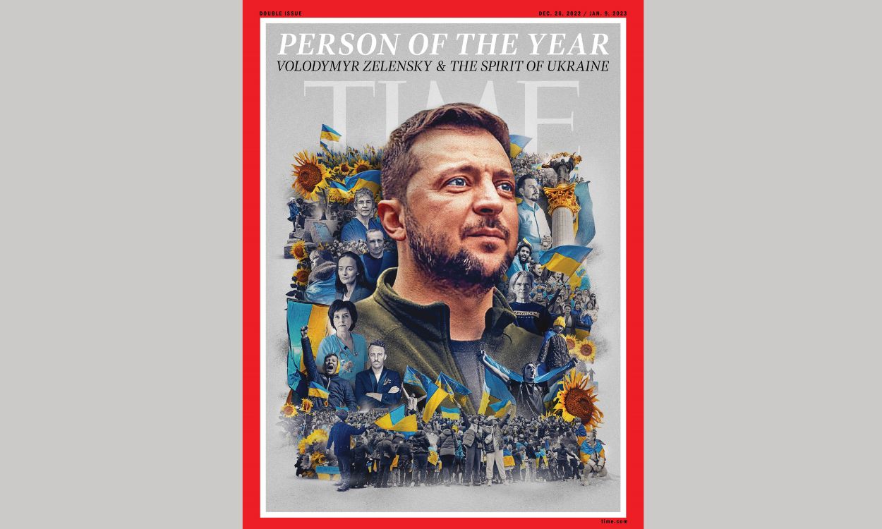 Volodimir Zelenski, portada de la revista 'Time'. EP.