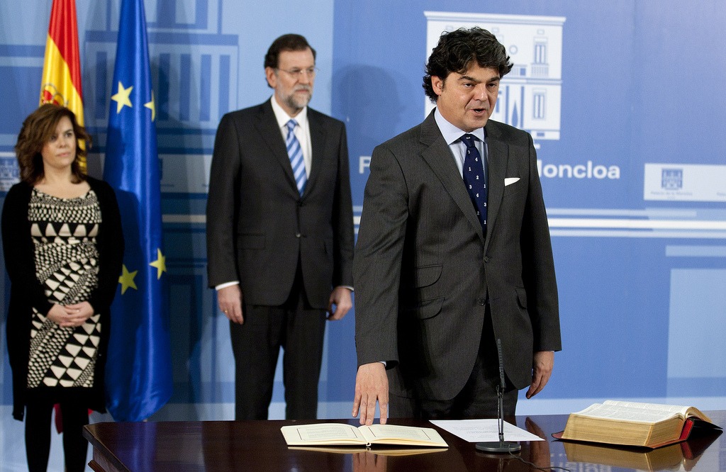 Jorge Moragas, el día de su toma de posesión como jefe de Gabinete de Rajoy en Moncloa. (Foto: Flickr PP)