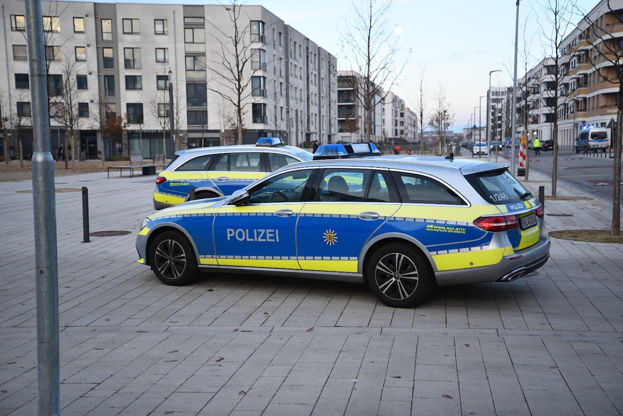 Imagen de archivo de vehículos policiales alemanes. EP
