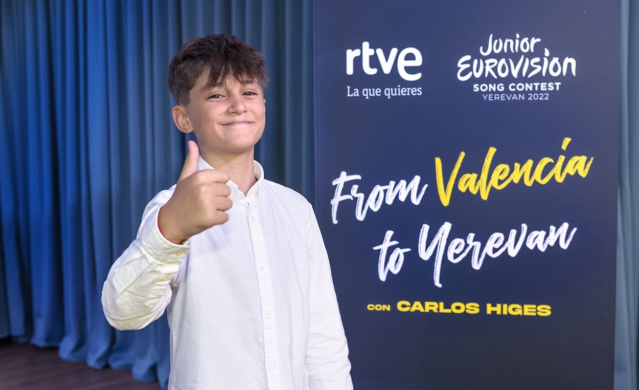 Carlos Higes, representante de Eurovisión Junior 2022. EP