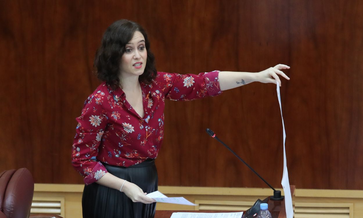 Isabel Díaz Ayuso, en la Asamblea de Madrid