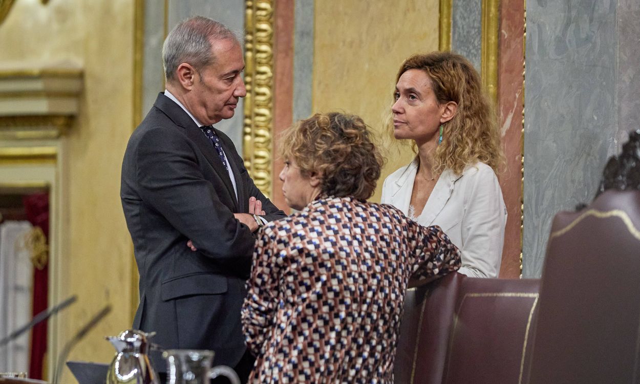 La presidenta del Congreso, Meritxell Batet, durante una sesión plenaria, en el Congreso de los Diputados. EP.