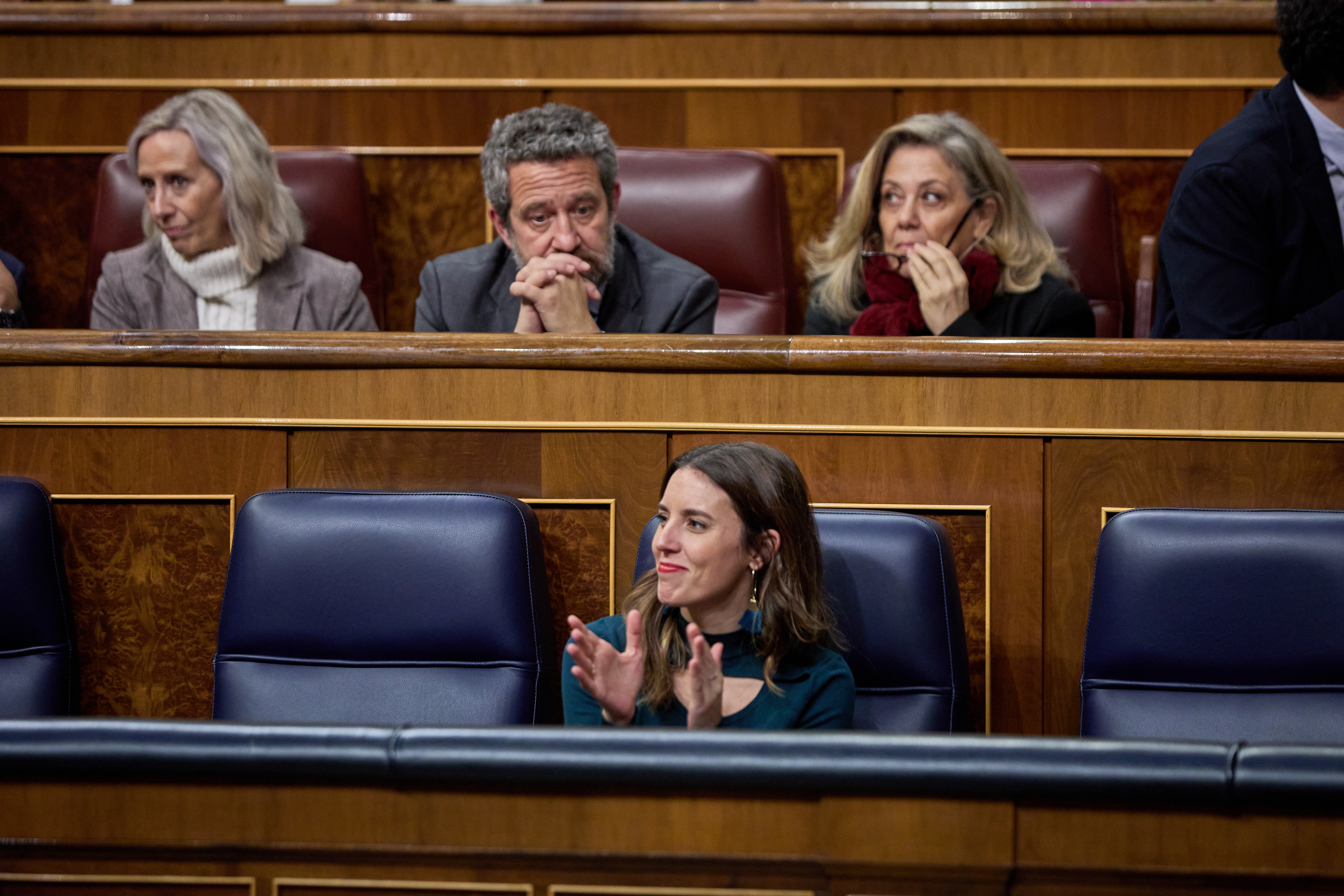 La ministra de Igualdad, Irene Montero, en el Congreso de los Diputados. EP.