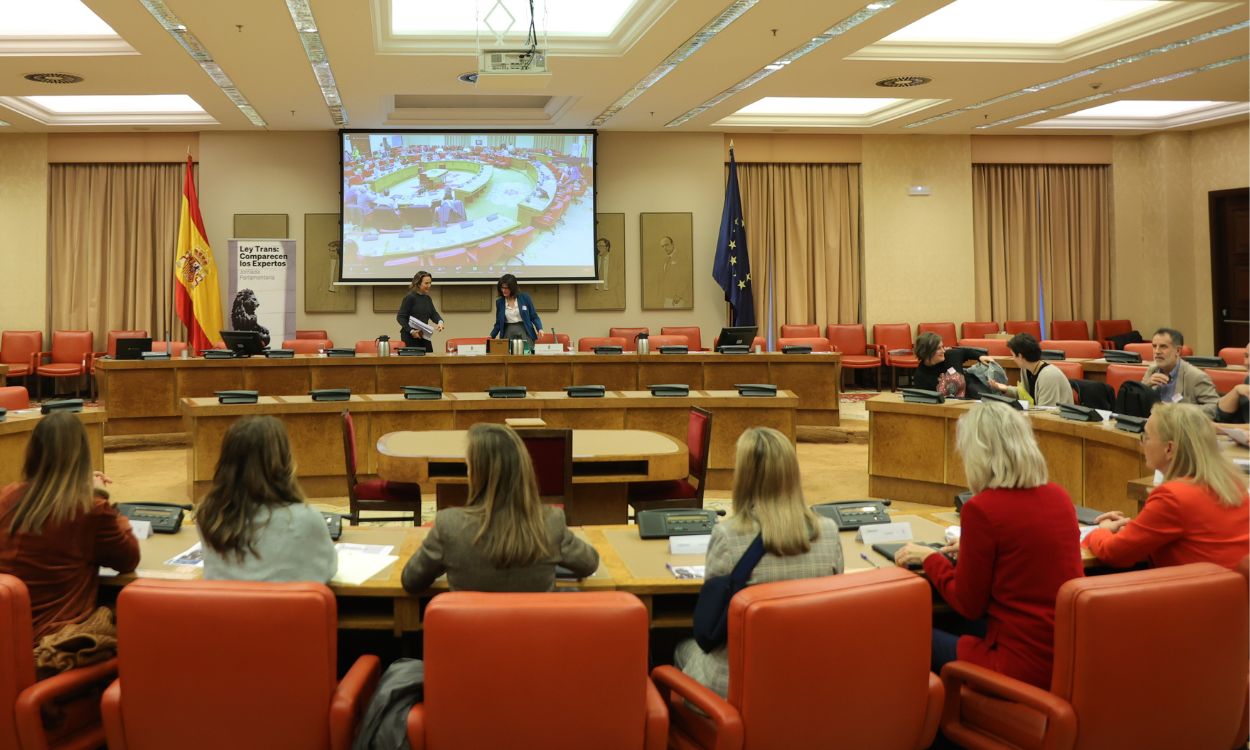 Acto organizado por el PP contra la Ley Trans en el Congreso de los Diputados