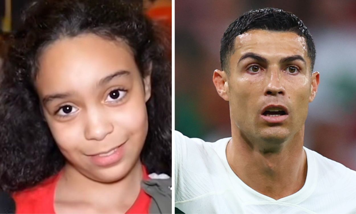 La niña que se hizo viral por reírse de Cristiano Ronaldo y el astro portugués