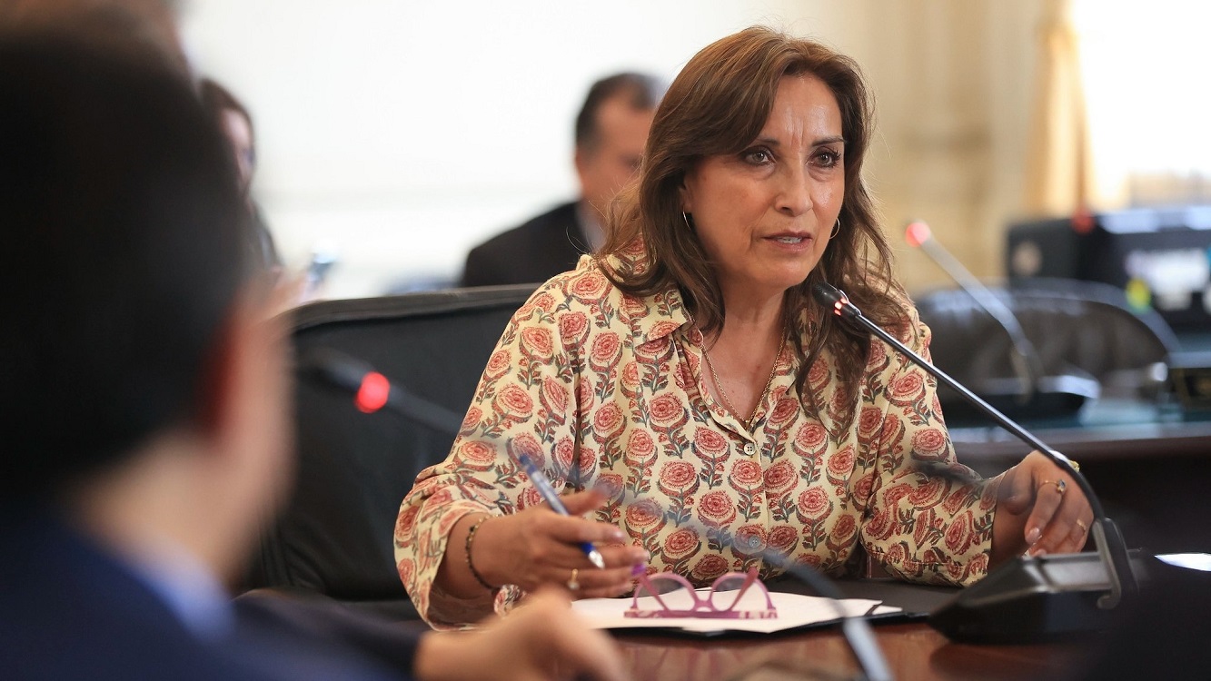 La presidenta de Perú, Dina Boluarte. EP.