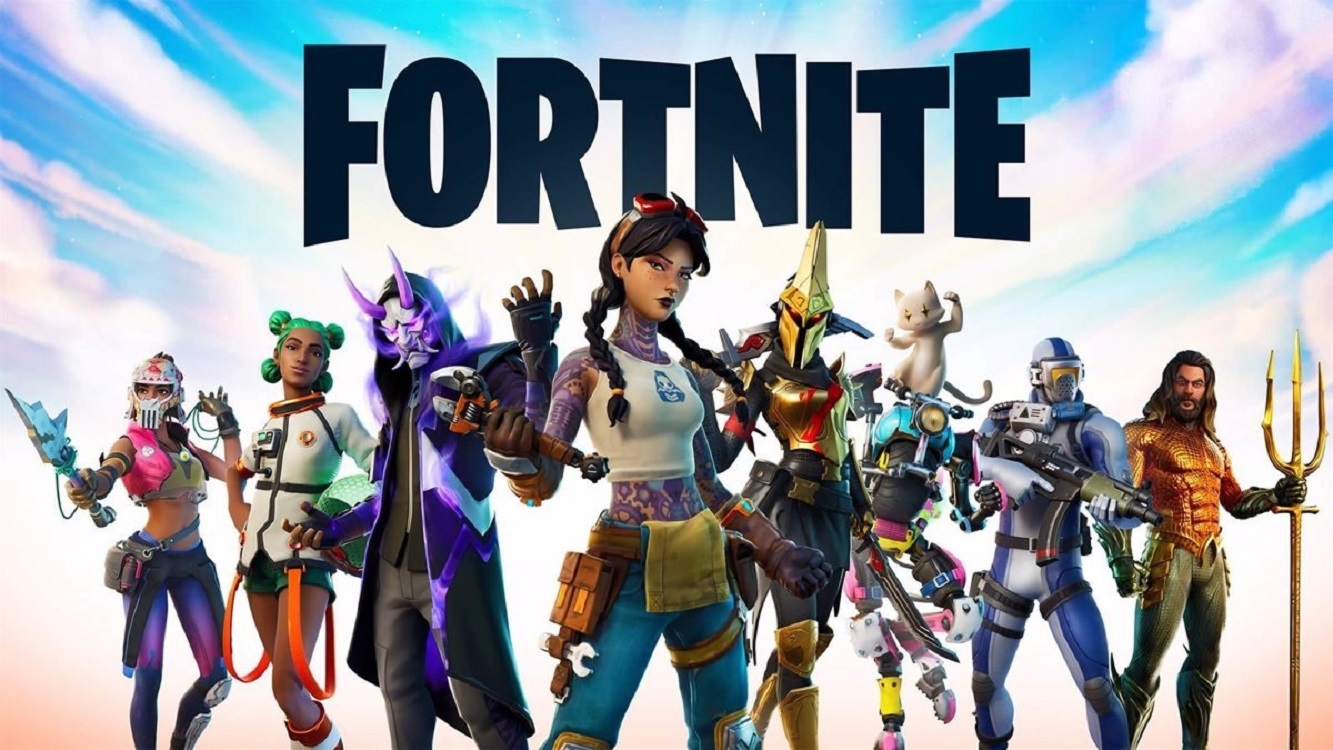 Cartel de Fornite. 