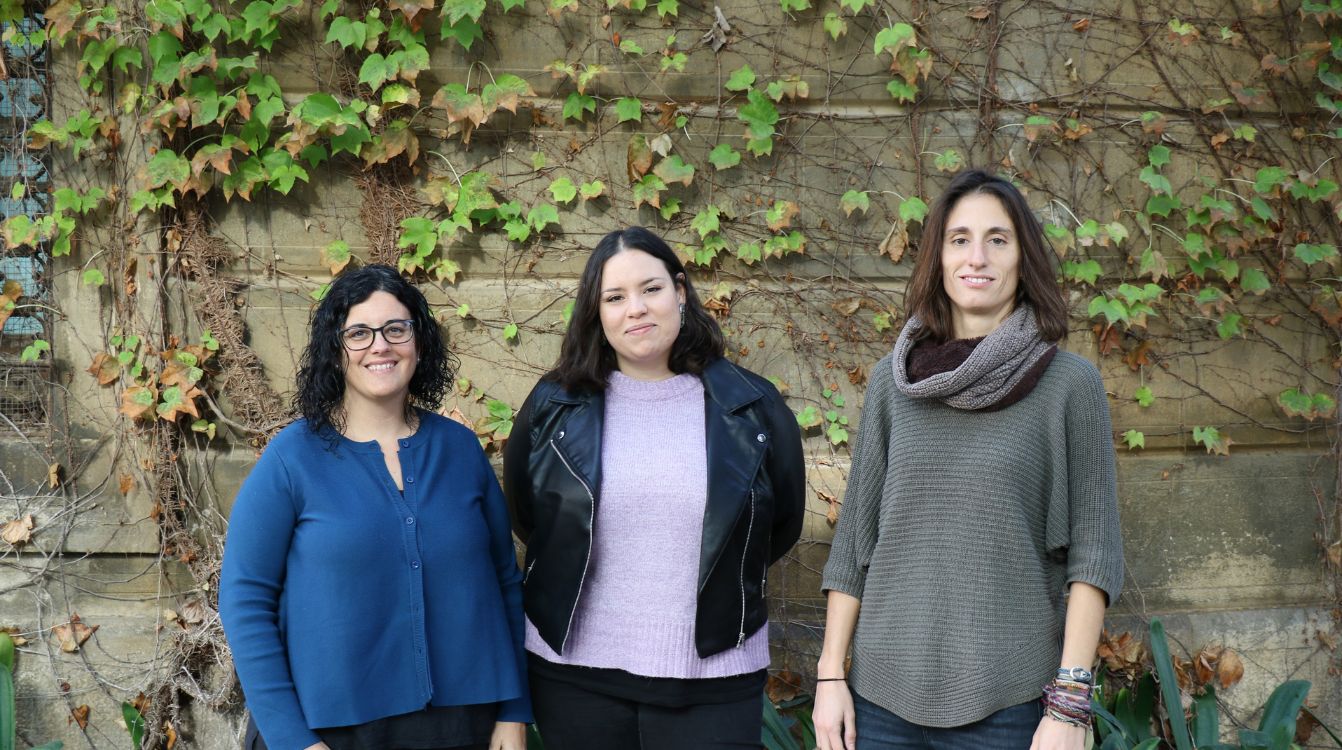 Marta Crous Bou, Blanca Rodríguez Fernández y Natàlia Vilor Tejedor, investigadora del estudio