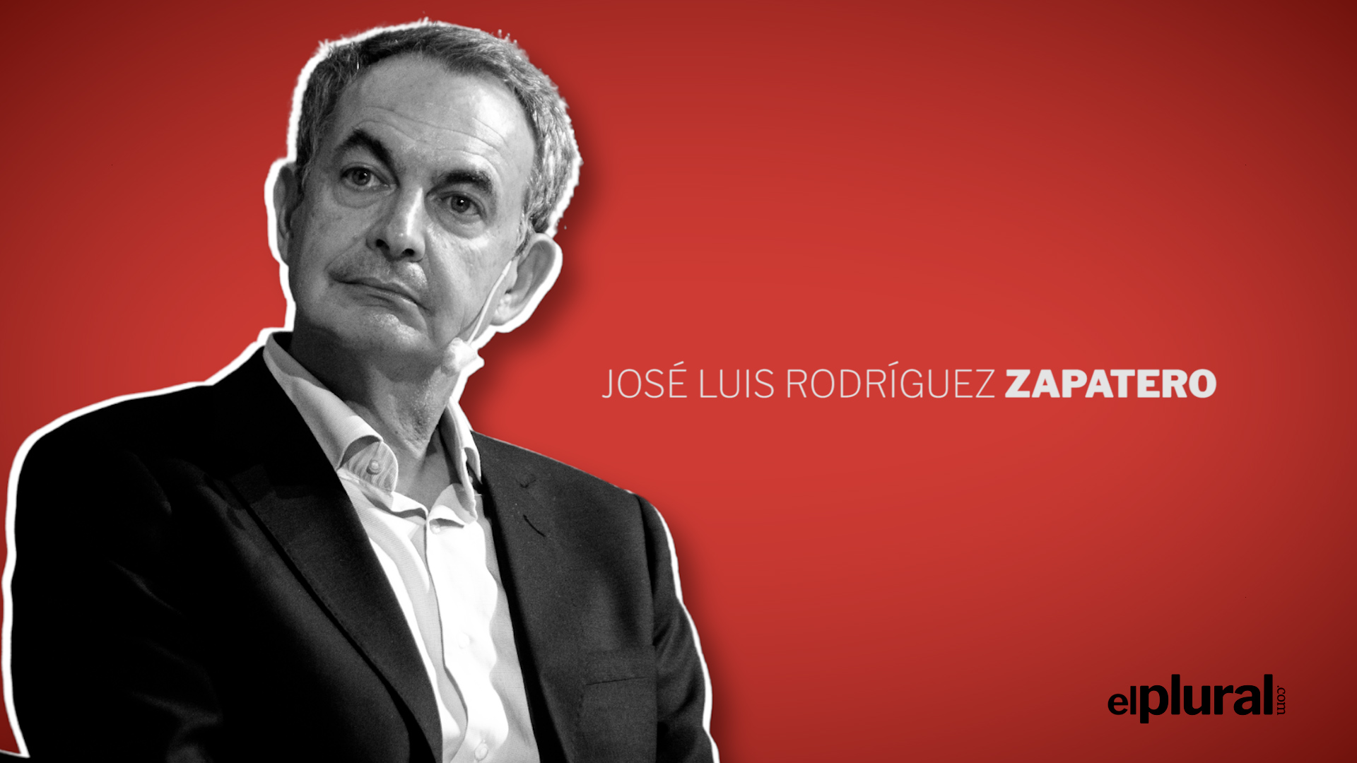 El expresidente del Gobierno, José Luis Rodríguez Zapatero, en ElPlural.com.