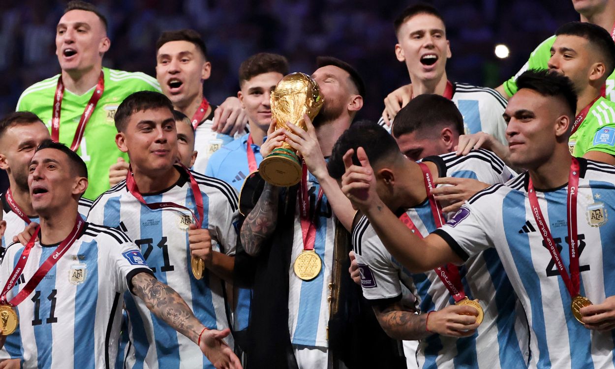 Argentina tras ganar el Mundial