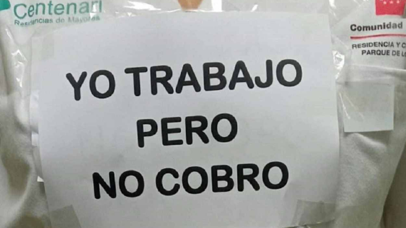 Las trabajadoras de la residencia Los Frailes denuncian que no cobran