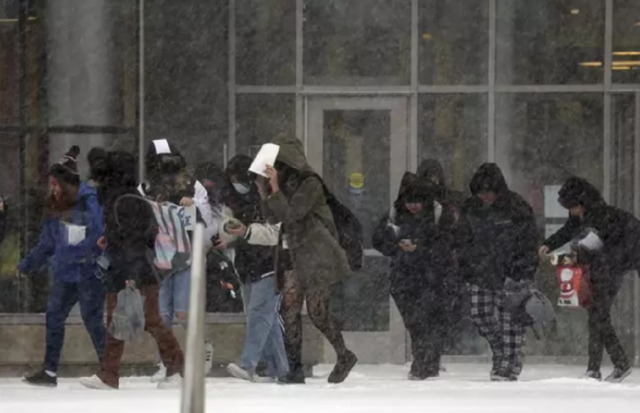 Ola de frío y nieve en Chicago, Illinois, Estados Unidos. EP.