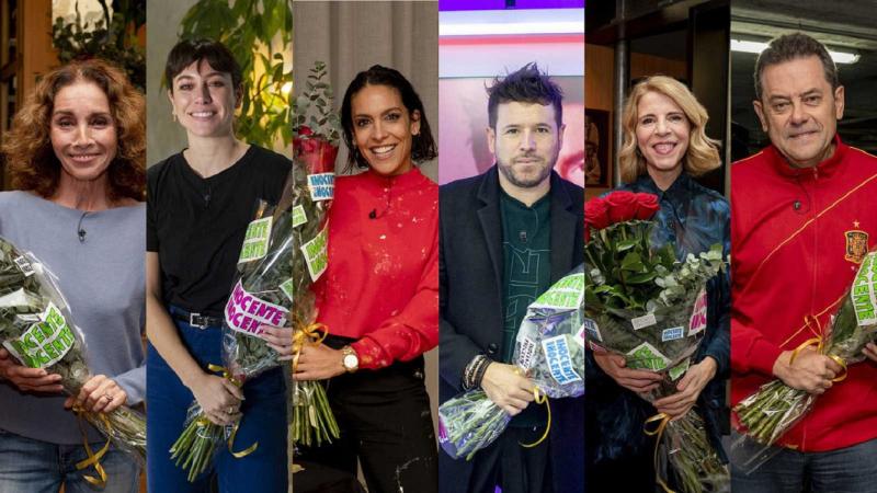 Los famosos protagonistas de la 'Gala Inocente, Inocente' de 2022. RTVE.