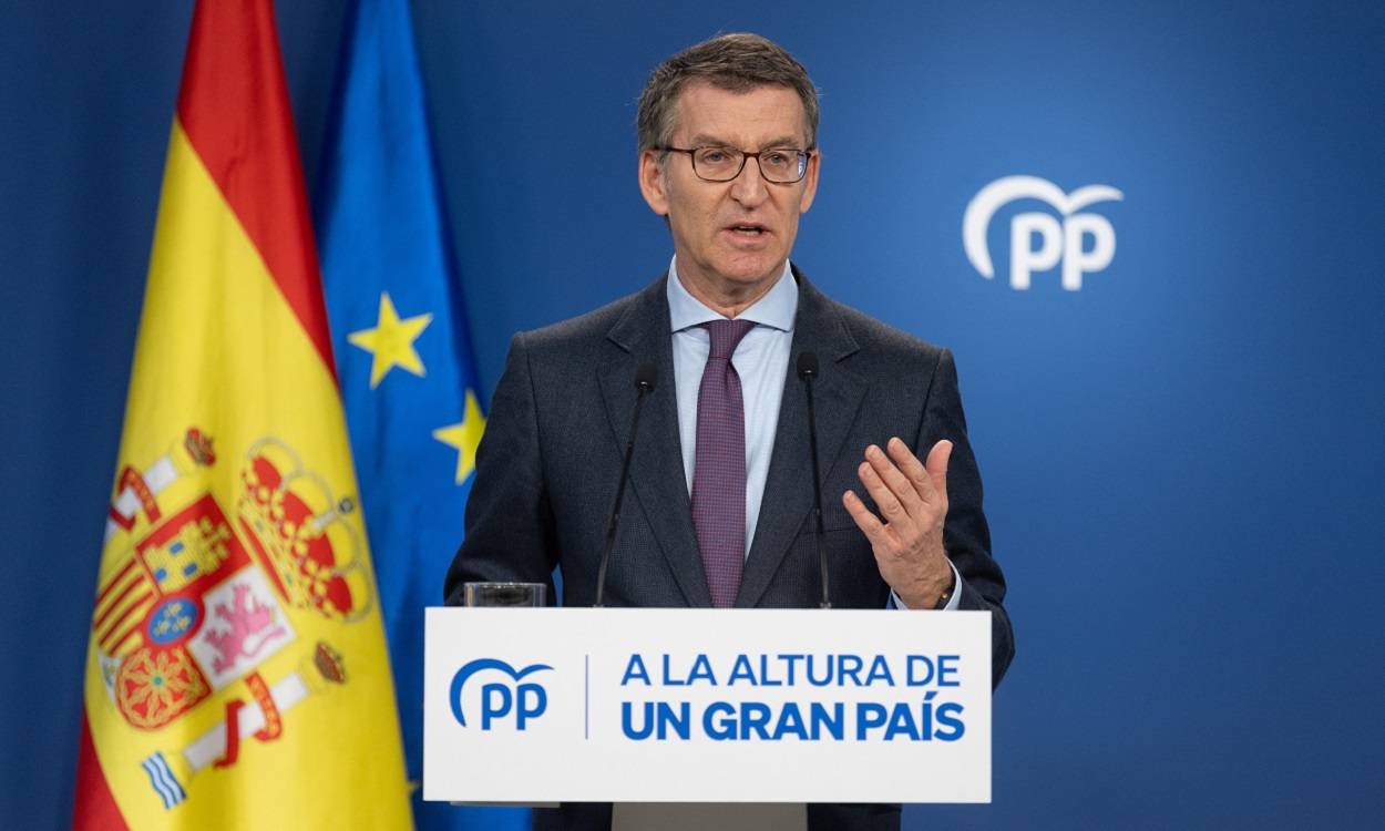 Alberto Núñez Feijóo, presidente del PP, en una imagen de archivo. EP