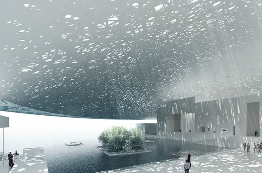 Detalle del Museo del Louvre de Abu Dhabi. Fuente Hochtief (ACS) Detalle del Museo del Louvre de Abu Dhabi. Fuente Hochtief (ACS)