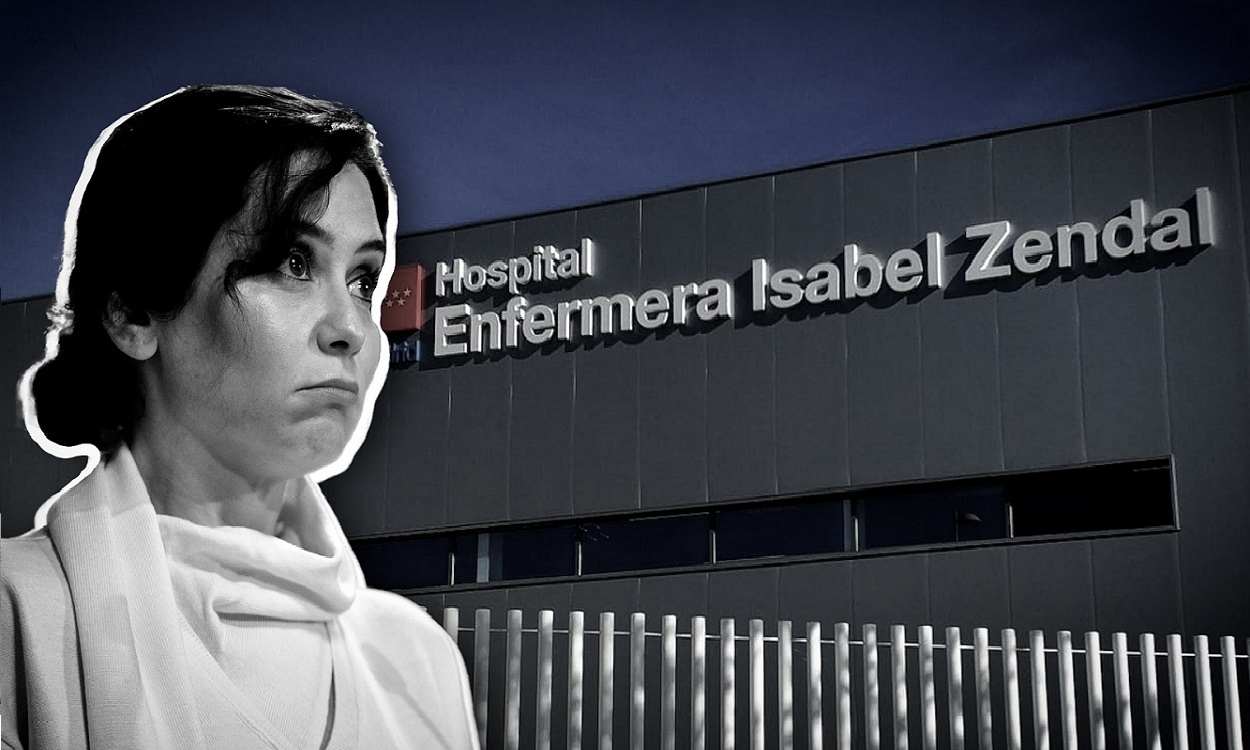 Isabel Díaz Ayuso y el hospital Enfermera Isabel Zendal. Elaboración propia