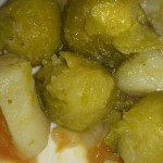 Coles de bruselas y Salmón con verduras