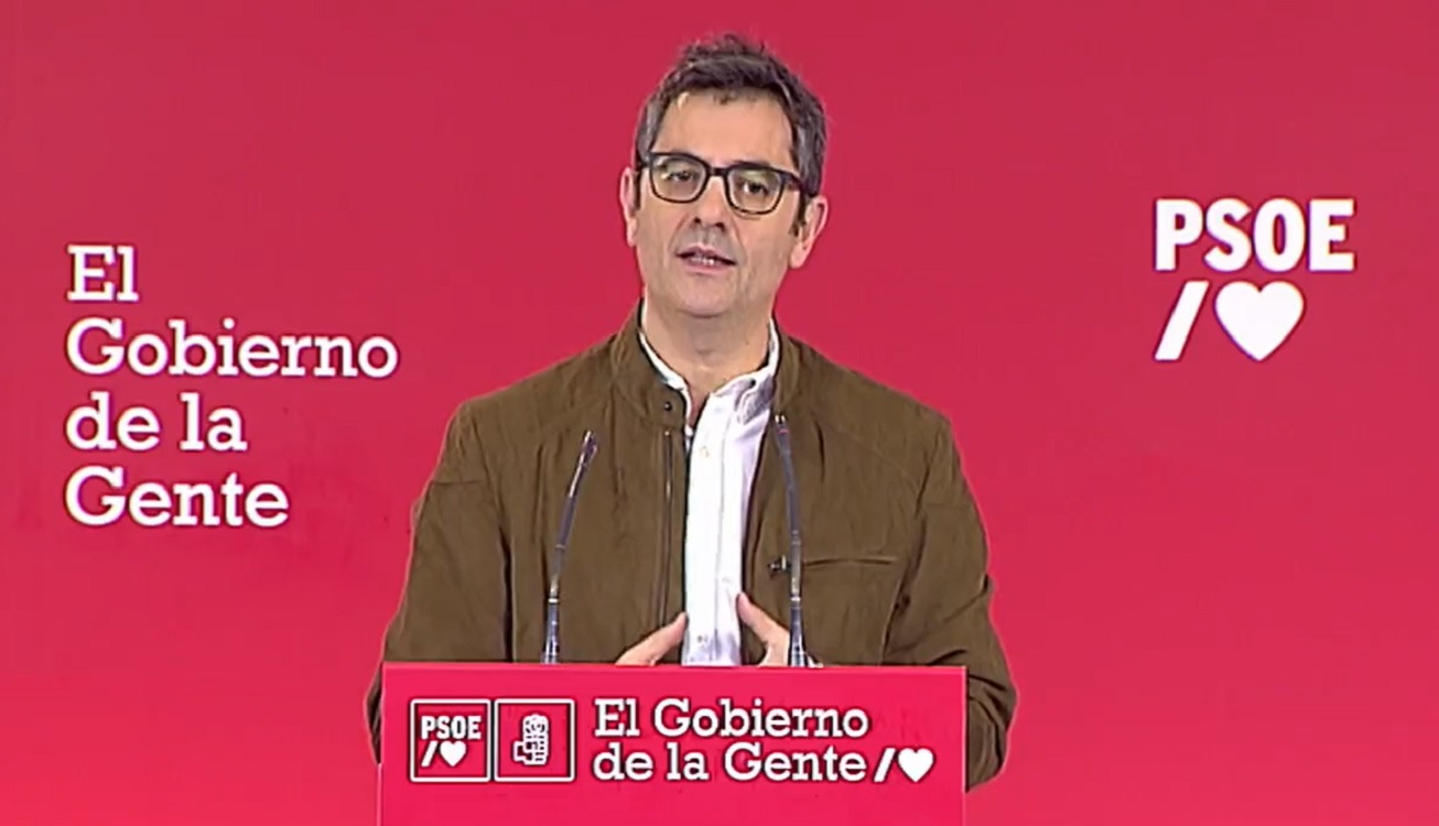 El ministro de la Presidencia, Relaciones con las Cortes y Memoria Democrática, Félix Bolaños. PSOE.