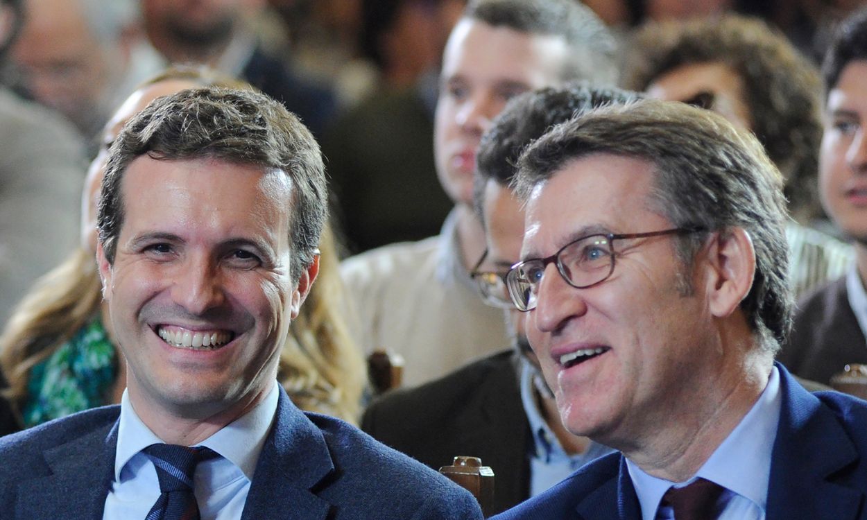 Pablo Casado y Alberto Núñez Feijóo (PP)