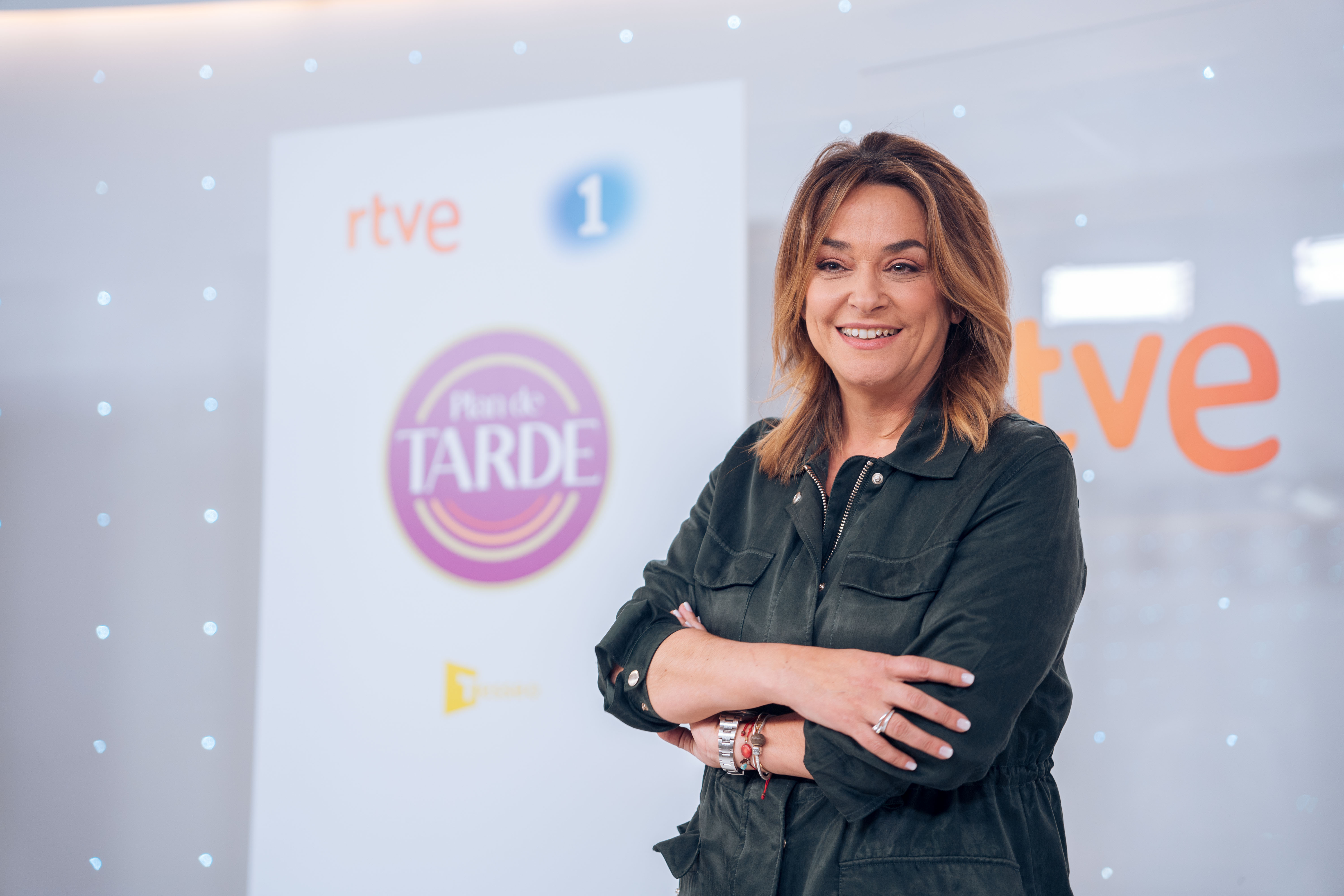 La presentadora Toñi Moreno en la presentación de su nuevo programa en TVE. EP.