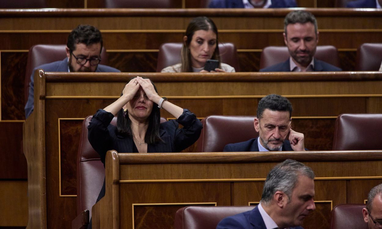 Inés Arrimadas y Edmundo Bal durante una sesión plenaria en el Congreso de los Diputados. EP.