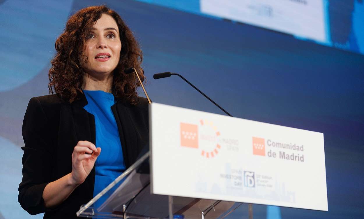 Isabel Díaz Ayuso, presidenta de la Comunidad de Madrid, en el foro Spain Investors Day. EP