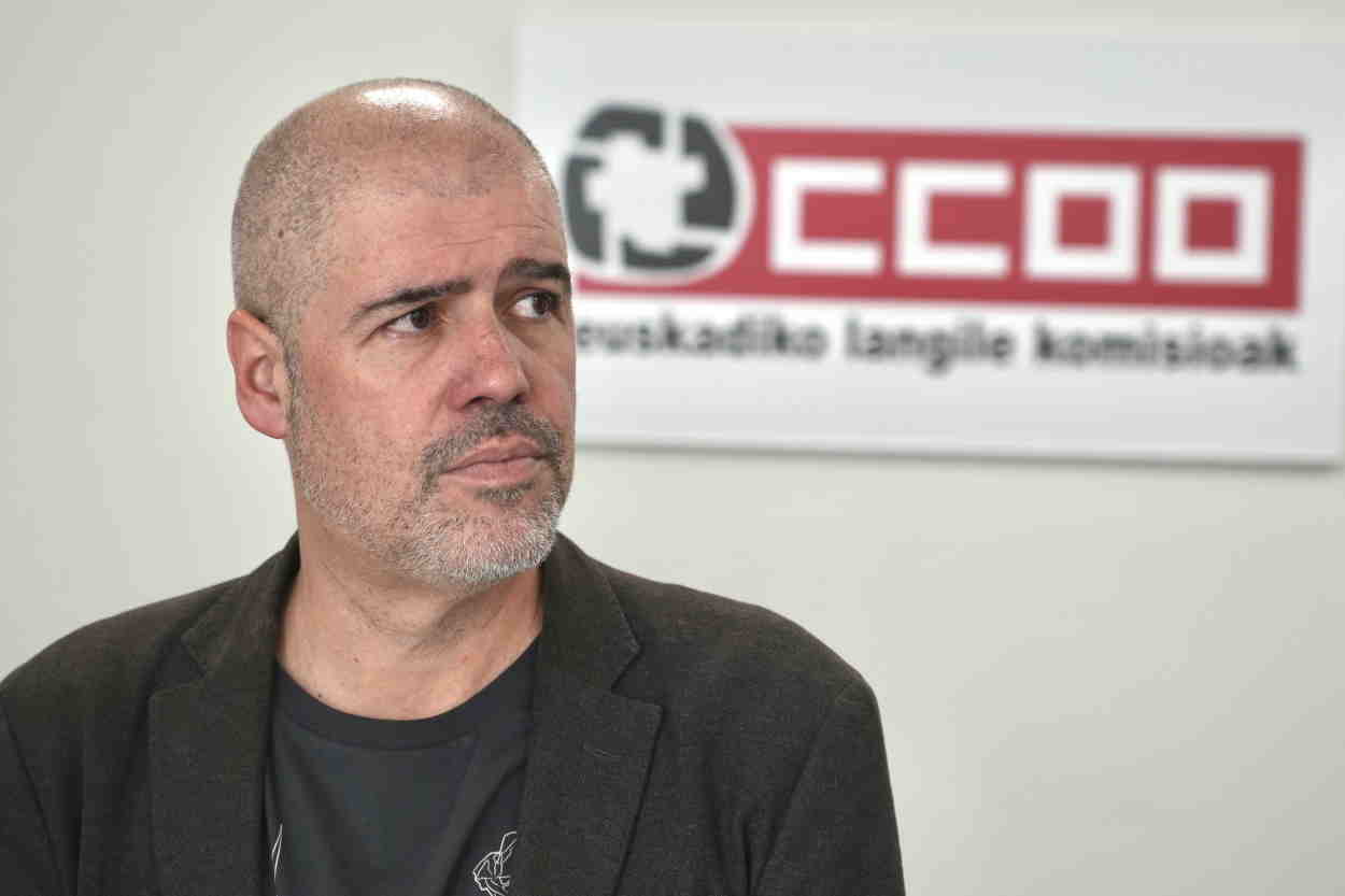 El secretario general de Comisiones Obreras (CCOO), Unai Sordo. EP