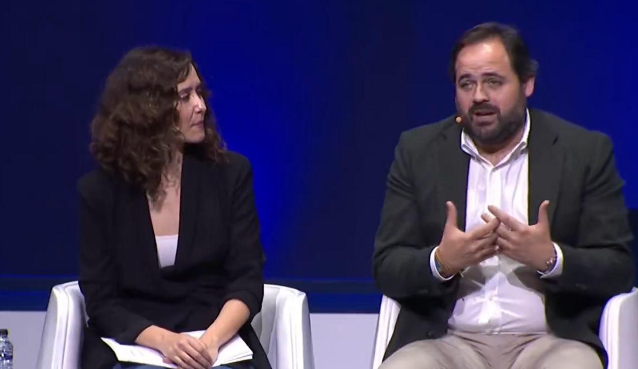 Isabel Díaz Ayuso y Paco Núñez en la convención del Partido Popular. Twitter