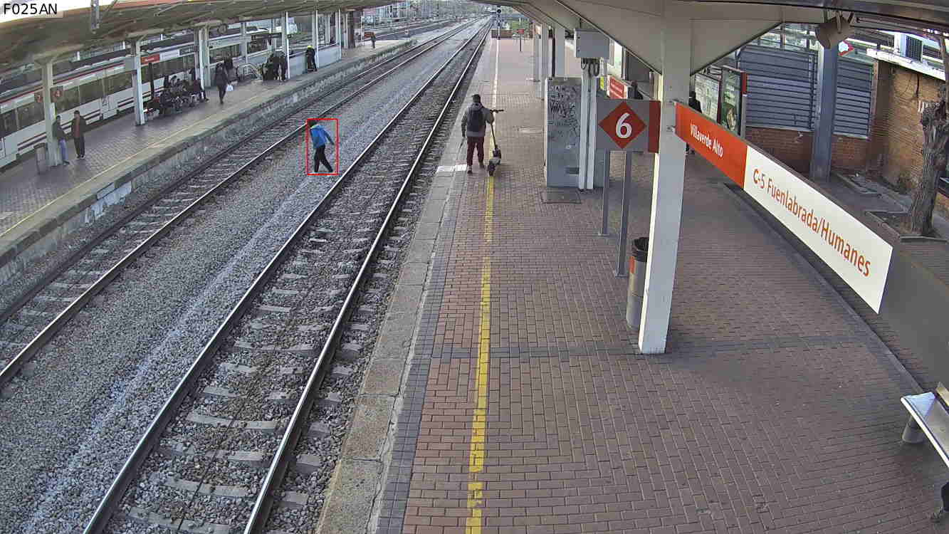Imagen tomada por las nuevas cámaras instaladas por Renfe en las estaciones de Cercanías