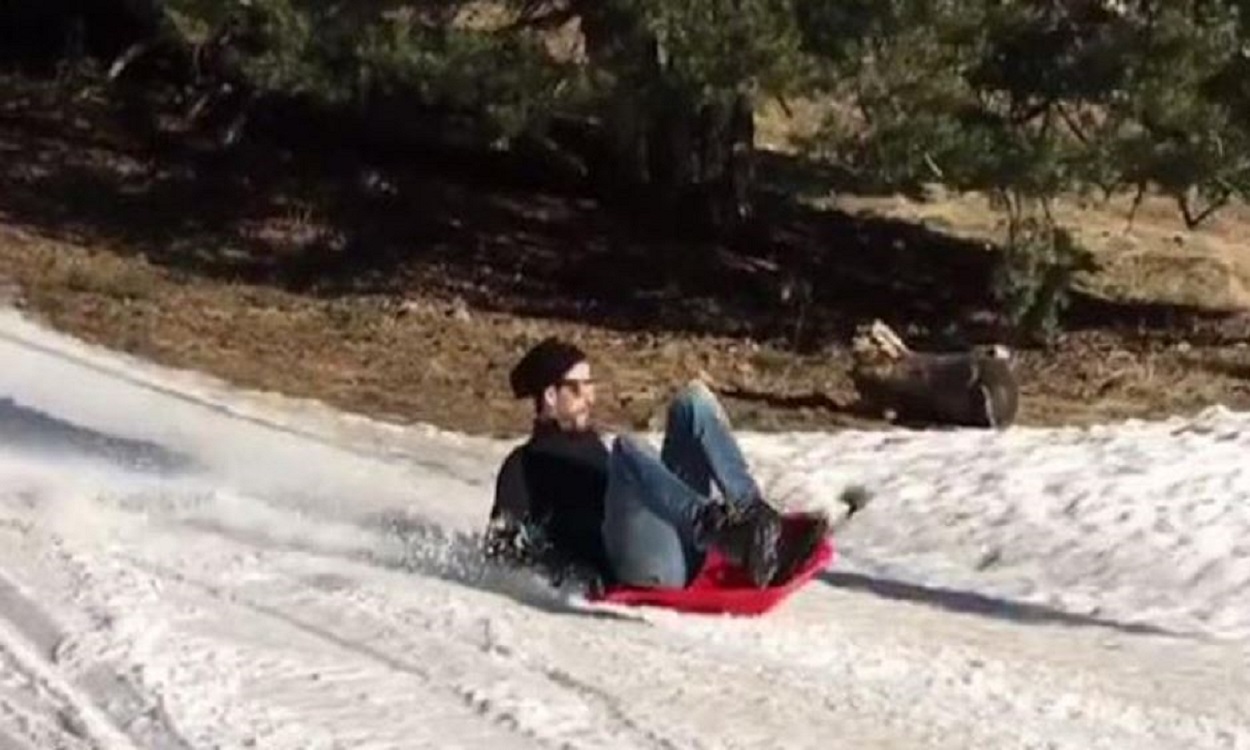 Piqué en la nieve. Instagram