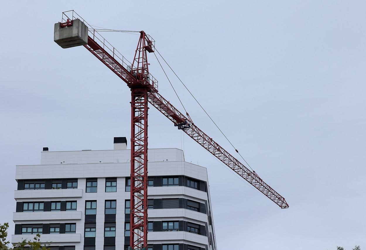 Edificio de viviendas en construcción en Madrid. EP