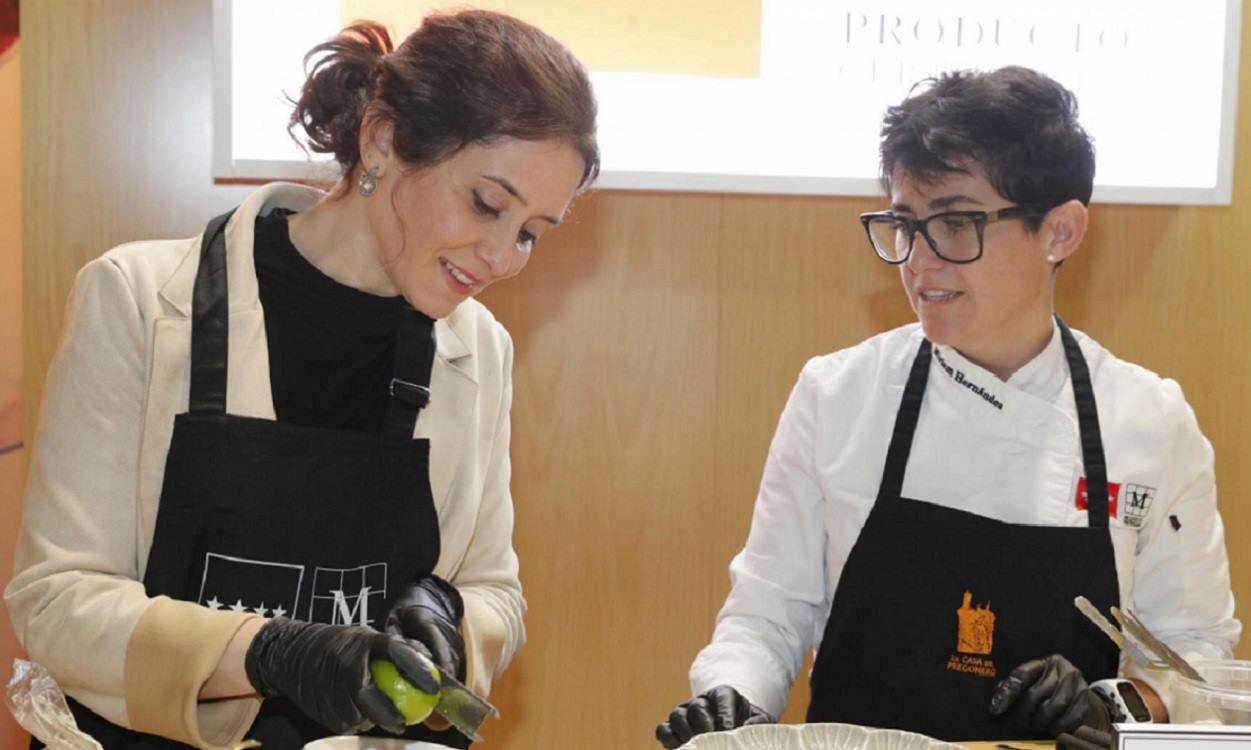Isabel Díaz Ayuso y Miriam Hernández en 'Madrid Fusión 2020'. Comunidad de Madrid