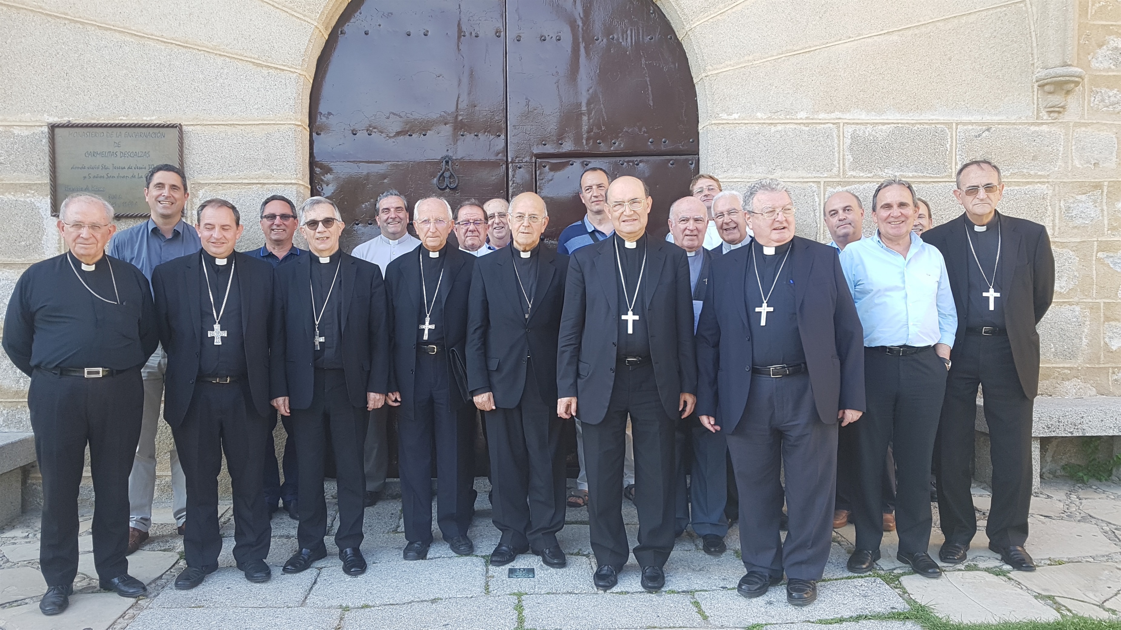 Obispos de Castilla y León durante una reunión en Ávila. EP