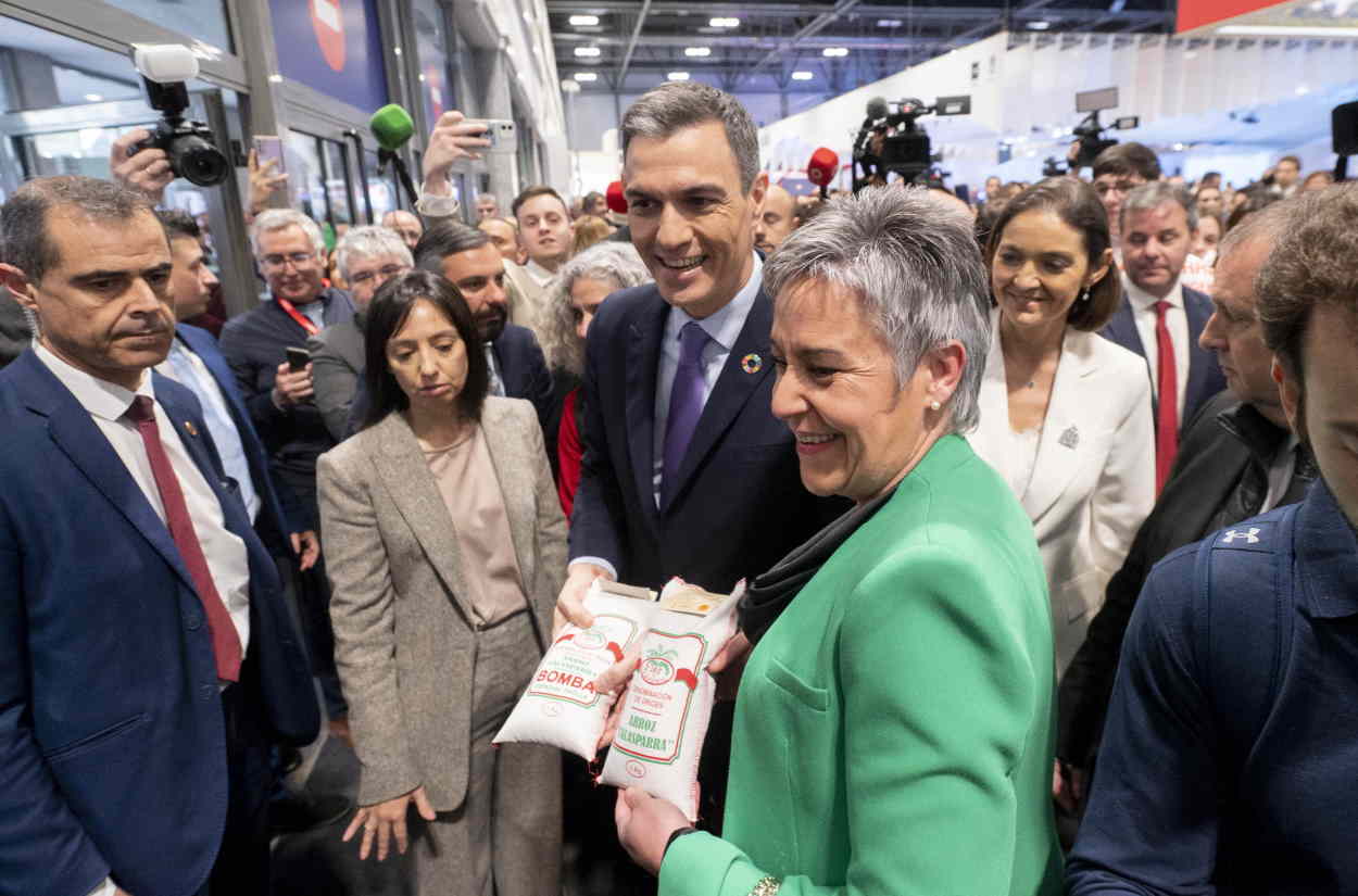 El presidente del Gobierno, Pedro Sánchez, durante su visita a Fitur. Europa Press.