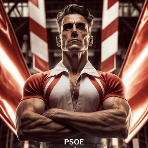 PSOE supervillano generado por Inteligencia Artificial PSOE supervillano generado por Inteligencia Artificial